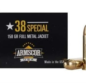 Armscor 38 Special Ammunition 50449 158 Grain Full Metal Jacket 100 Rounds