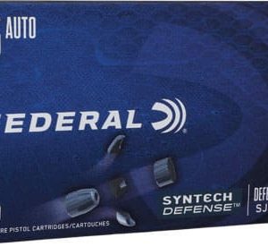 FEDERAL SYNTHETIC DEFENSE 45 - ACP 205GR SJHP 50RD 10BX/CS