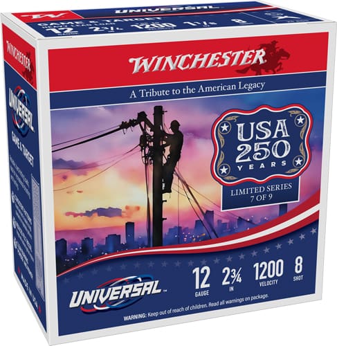WINCHESTER LIGHT TARGET 12GA - 2.75" 1-1/8 #8 200RD CASE