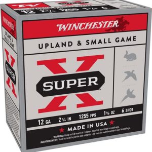 WINCHESTER SUPER-X 12GA 2.75" - 1-1/8OZ #6 1255FPS 250RD CASE