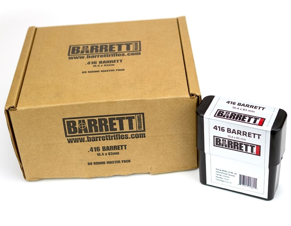 BARRETT FIREARMS AMMO 416BAR 452GR MTAC 80RD #