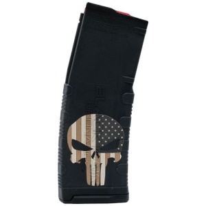 BLACK RAIN MAGAZINE AR15 30RD - 5.56" PUNISHER W/ FLAG ETCHED