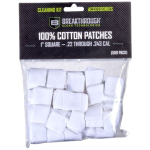 BREAKTHROUGH CLEANING PATCHES - 1" SQUARE .22-.243 200 PK