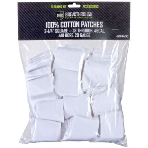 BREAKTHROUGH CLEANING PATCHES - 2 1/4" SQUARE .38-.45 50 PACK