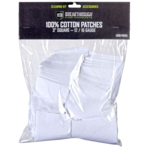 BREAKTHROUGH CLEANING PATCHES - 3" SQUARE .12/.16 GA 50 PACK