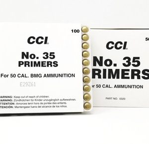 CCI Primers No. 35 50 Cal Rifle 0320 Brick of 500 Count