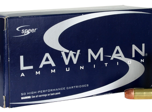 CCI 38 Special +P Ammunition Speer Lawman 53750 158 Grain Total Metal Jacket 50 Rounds