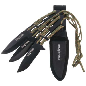 COLD STEEL THROWING KNIVES - 4.4" BLADE 3-PACK W/SHEATH