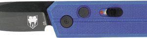 COBRATEC STINGER FOLDER 1.9" - PURPLE/BLK D2 BLADE SD BUTTON