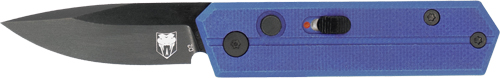 COBRATEC STINGER FOLDER 1.9" - PURPLE/BLK D2 BLADE SD BUTTON