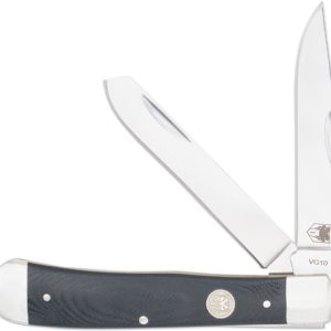 COBRATEC TRAPPER TWO BLADE - G-10 BLACK/SS SLIP JOINT