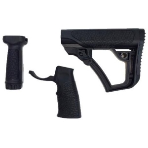 DANIEL DEFENSE STOCK/GRIP/FOREGRIP COMBO BLK