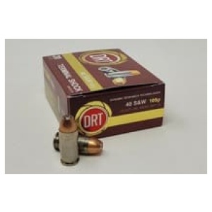 DRT 40 S&W Ammunition DRT40SW105HP Terminal Shock 105 Grain Hollow Point 20 Rounds