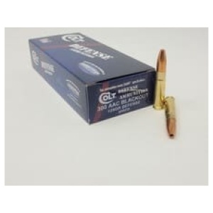 DoubleTap 300 AAC Blackout Ammunition Colt Defense 300BLK125CT 125 Grain Hollow Point 20 Rounds