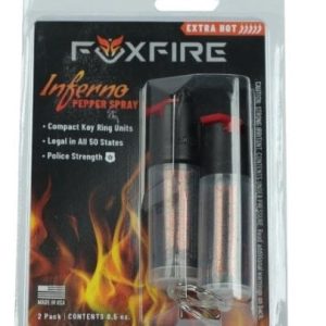 FOX LABS FOXFIRE INFERNO - PEPPER SPRAY TWIN PACK KEYRING
