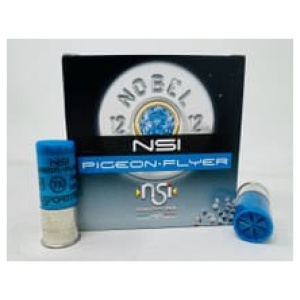 Nobel Sport Italia 12 Gauge Ammunition Pigeon/Flyer ANSPG126075CASE 2-3/4" #7.5 Shot 1-1/4oz 1260fps CASE 250 Rounds