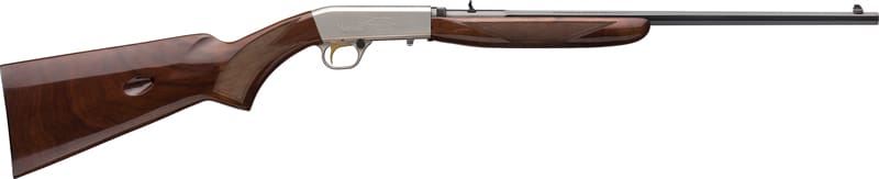 BROWNING SA 22 GRADE 2 OCTAGON - 22LR 19.4" SATIN NICKEL WALNUT