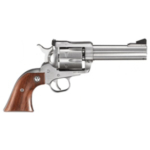 RUGER BLACKHAWK 357MAG 4.62" - AS STAINLESS HARDWOOD