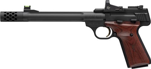 BROWNING BUCK MARK HUNTER 22LR - 7.6" BLUED/WOOD W/CT RED DOT - Image 2
