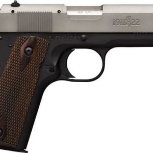 BROWNING 1911-22 22LR COMPACT - 3.58" MATTE GRAY/ROSEWOOD