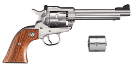 RUGER SINGLE-SIX CONVERTIBLE - 22LR/22WMR 5.5" AS S/S WOOD