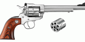 RUGER SINGLE-SIX CONVERTIBLE - 22LR/22WMR 6.5" AS S/S WOOD