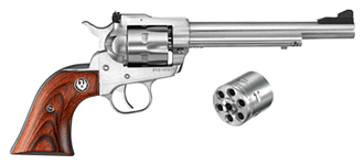 RUGER SINGLE-SIX CONVERTIBLE - 22LR/22WMR 6.5" AS S/S WOOD