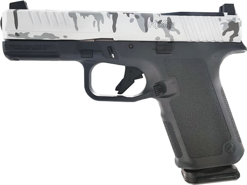 RUGER RXM 9MM LUGER 4" ADJ - 15-SHOT WHITE CAMO SLIDE - Image 2