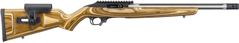 RUGER 10/22 COMPETITION 22LR - 16.12" SS FLUTED LAMINATED