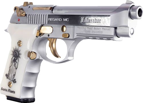 GIRSAN REGARD LIBERADORE 9MM - GOLD/CHROME ENGRAVED 18-SHOT - Image 3