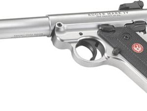 RUGER MARK IV TARGET 22LR - 5.5" BULL AS S/S BLACK PLSTC