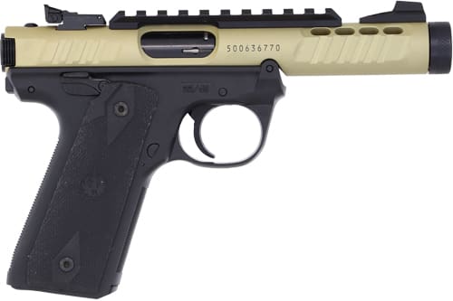 RUGER MARK IV 22/45 LITE 22LR - 4.4" AS THREADED CHAMPAGNE
