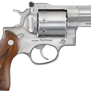 RUGER REDHAWK 357 MAG 2.75" - STAINLESS WOOD ADJUSTABE