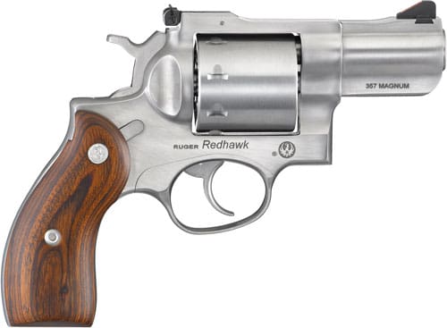 RUGER REDHAWK 357 MAG 2.75" - STAINLESS WOOD ADJUSTABE