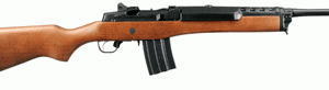 RUGER MINI-14 RANCH  5.56MM - BLUED HARDWOOD W/5RND MAGAZINE