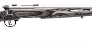 SAVAGE BMAG TARGET 17WSM 22" - HB SS/GREY LAMINATE T-HOLE