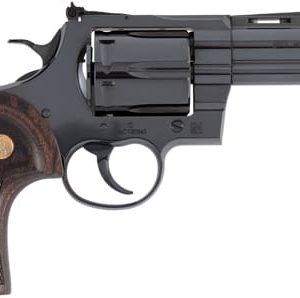 COLT ANACONDA 44MAG 4" 6RD - BLUED MEDALLION WOOD GRIPS