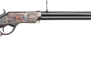 CIMARRON 1860 HENRY 44-40 WIN - 24" BRASS FRAME BLUED WALNUT