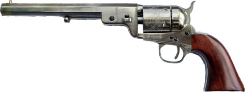 CIMARRON 1851 RICHARDS-MASON - 38SPL 7.5" FS NICKEL WALNUT
