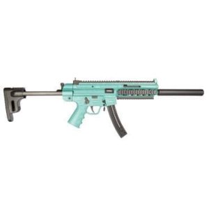 ATI GSG-16 16.25" .22 LR Semi-Auto Rifle 22+1 Fake Suppressor Collapsible Stock Mint Green