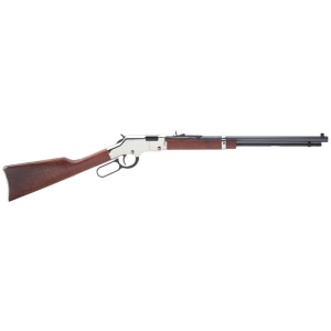 HENRY H4 GOLDENBOY SILVER - 22WMR 20.5" OCTAGON WALNUT