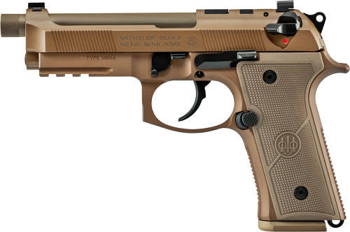 BERETTA M9A4 G CENTURION 9MM - 4.8" 18RD TAN OR THREADED USA