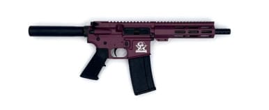Great Lakes Firearms 223 Wylde GL15223PCHY AR-Pistol 7.5" 1:8" Nitride Barrel Black Cherry Cerakote