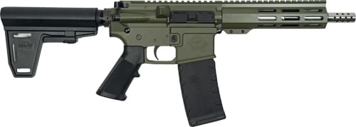 GLFA AR15 PISTOL W/BRACE 223 - WYLDE 7.5" SS BARREL OD GREEN