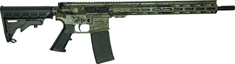 GLFA AR15 RIFLE 223 WYLDE - BUNDLE W/ 5 KNIVES LICHEN GRN