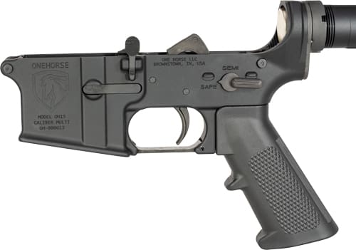 ONE HORSE AR15 COMPLETE LOWER - RECEIVER ALUMINUM BLACK