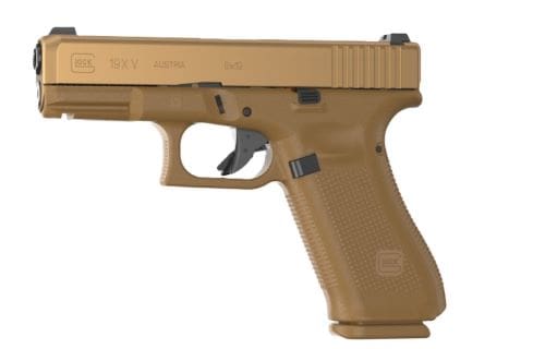 GLOCK 19X V NIGHT SIGHTS - 10-SHOT FDE