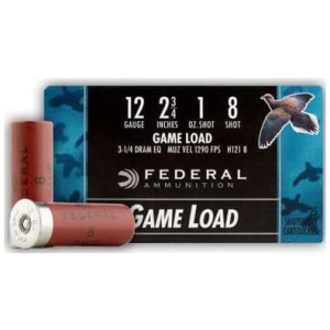 Federal 12 Gauge Ammunition Game Load H1218 2-3/4" 1oz #8 1290 fps Case of 250 Rounds