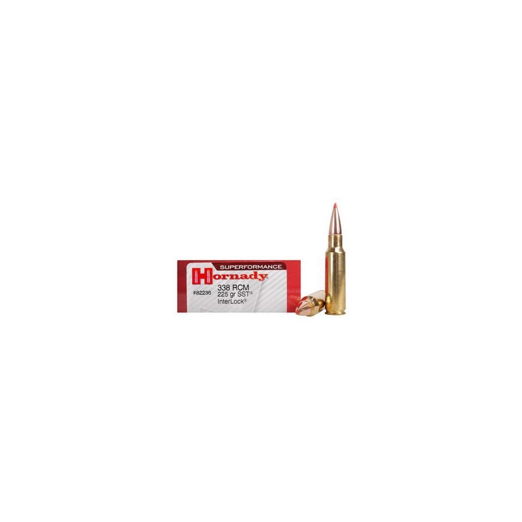 Hornady 338 RCM Ammunition Superformance H82236 225 Grain SST 20 rounds - Image 2