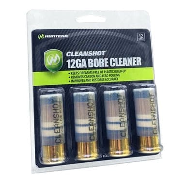 Huntego Cleanshot *Live Round For Cleaning Use Only* 12 Gauge Gun Bore Cleaner 4 Round Pack
